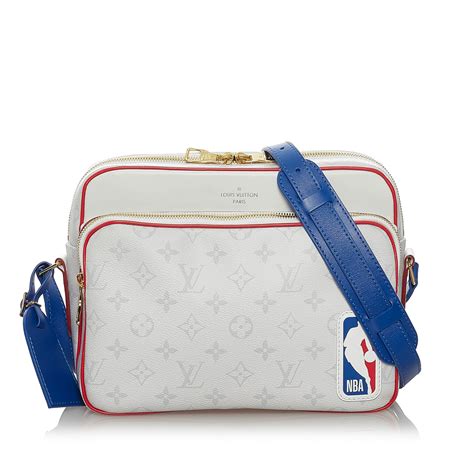 louis vuitton nba white|louis vuitton black pouch.